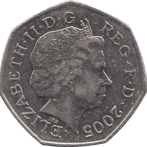 2005 CIRCULATED 50P BRITANNIA - 50P CIRCULATED - Cambridgeshire Coins