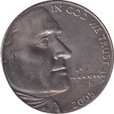 2005 FIVE CENTS USA - WORLD COINS - Cambridgeshire Coins