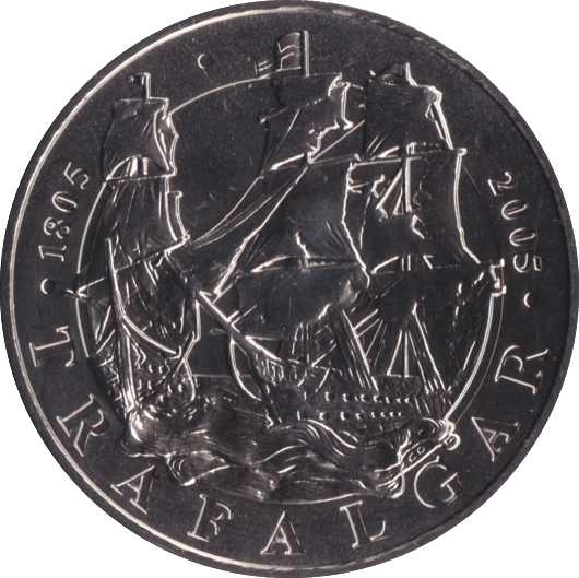 2005 FIVE POUND £5 BATTLE OF TRAFALGAR BRILLIANT UNCIRCULATED BU - £5 BU - Cambridgeshire Coins
