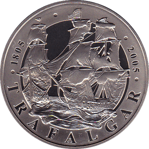 2005 FIVE POUND £5 PROOF COIN 200TH ANNIVERSARY BATTLE OF TRAFALGAR - £5 Proof - Cambridgeshire Coins