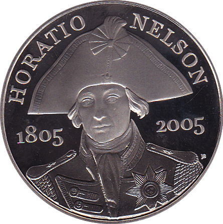 2005 FIVE POUND £5 PROOF COIN 200TH ANNIVERSARY DEATH OF NELSON - £5 Proof - Cambridgeshire Coins