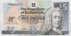 2005 FIVE POUND SCOTTISH BANKNOTE FORDE REF SCOT-41 - SCOTTISH BANKNOTES - Cambridgeshire Coins