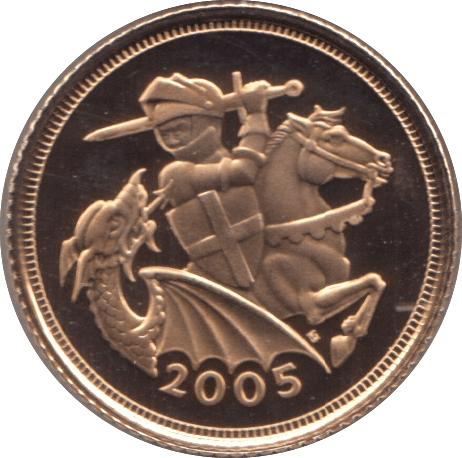 2005 GOLD HALF SOVEREIGN ( PROOF ) - Half Sovereign - Cambridgeshire Coins