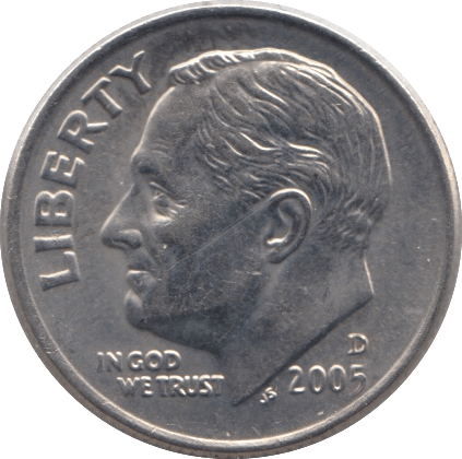 2005 ONE DIME USA - SILVER WORLD COINS - Cambridgeshire Coins