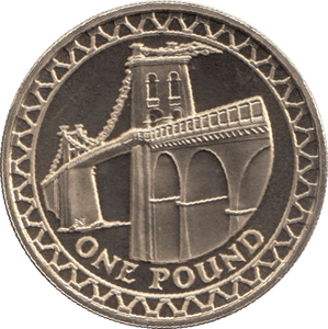 2005 ONE POUND PROOF £1 WALES MENAI BRIDGE - £1 Proof - Cambridgeshire Coins