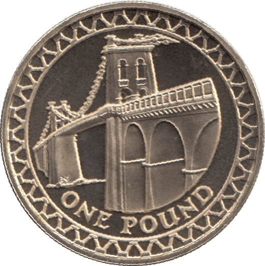 2005 ONE POUND PROOF £1 WALES MENAI BRIDGE - £1 Proof - Cambridgeshire Coins