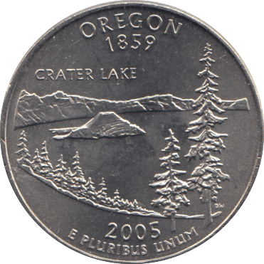 2005 QUARTER OREGON USA - WORLD COINS - Cambridgeshire Coins