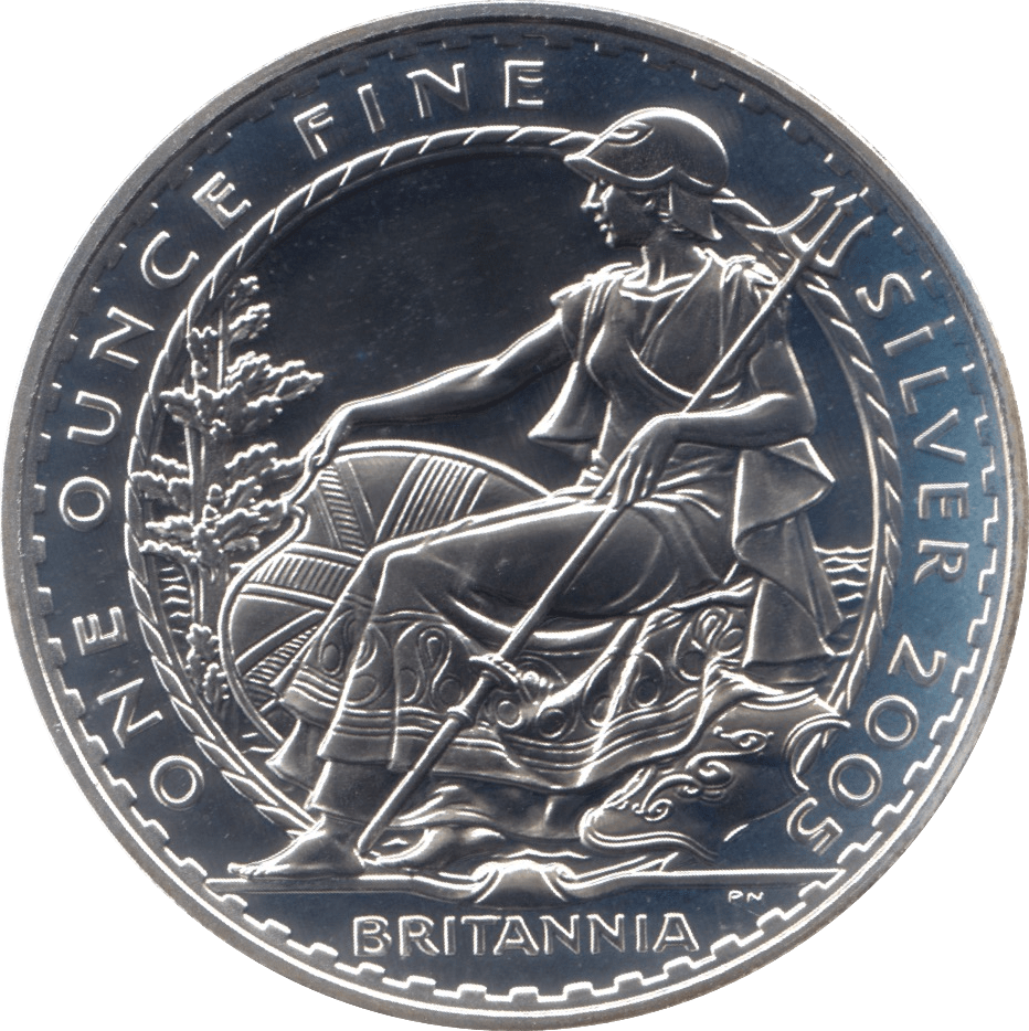 2005 SILVER BRITANNIA ONE OUNCE TWO POUNDS - Cambridgeshire Coins
