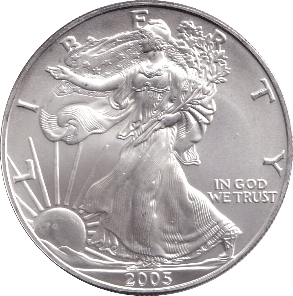 2005 SILVER LIBERTY DOLLAR USA - SILVER WORLD COINS - Cambridgeshire Coins