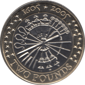 2005 TWO POUND £2 GUNPOWDER PLOT BRILLIANT UNCIRCULATED BU - £2 BU - Cambridgeshire Coins