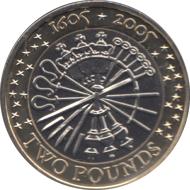 2005 TWO POUND £2 GUNPOWDER PLOT BRILLIANT UNCIRCULATED BU - £2 BU - Cambridgeshire Coins