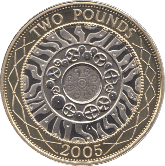 2005 TWO POUND £2 PROOF COIN ADVENT OF TECHNOLOGY SHOULDER OF GIANTS - £2 Proof - Cambridgeshire Coins
