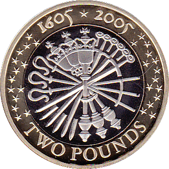 2005 TWO POUND £2 PROOF COIN GUN POWDER PLOT - £2 Proof - Cambridgeshire Coins