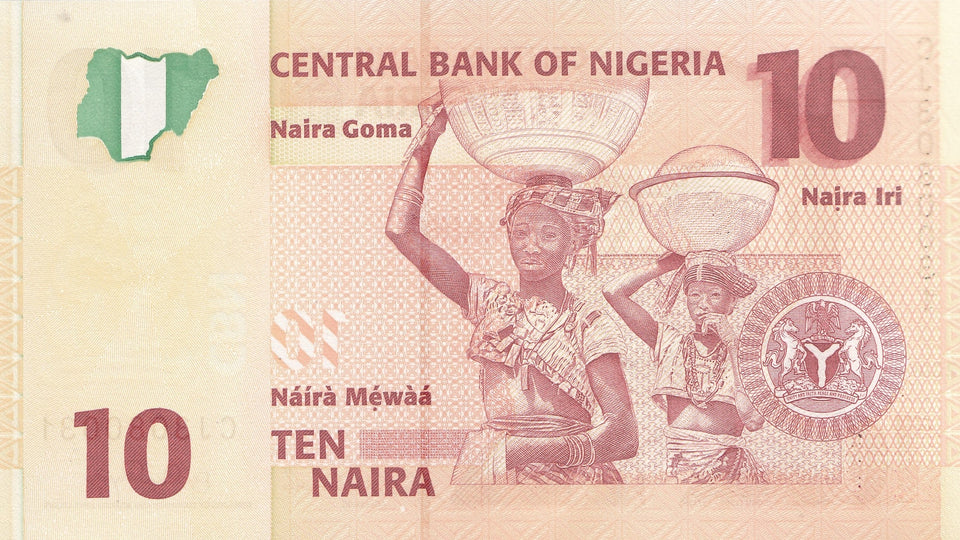 2006 10 NAIRA BANKNOTE NIGERIA REF 1139 - World Banknotes - Cambridgeshire Coins