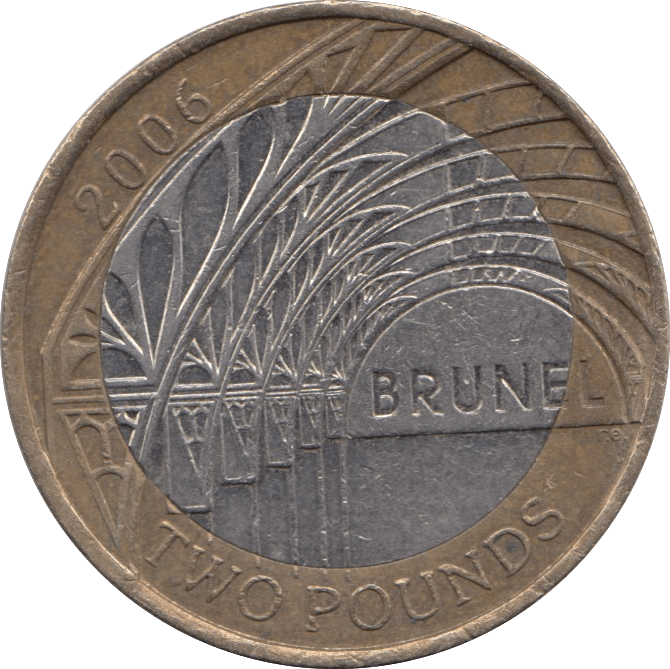 2006 £2 CIRCULATED BRUNEL PADDINGTON STATION - £2 CIRCULATED - Cambridgeshire Coins