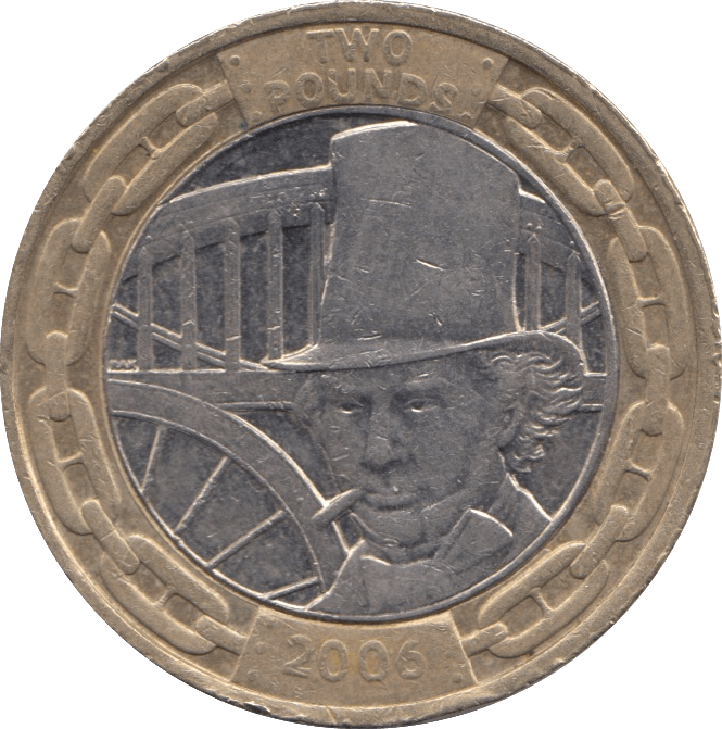 2006 £2 CIRCULATED BRUNEL PORTRAIT - £2 CIRCULATED - Cambridgeshire Coins