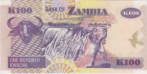 2006 BANK OF ZAMBIA 100 KWACHA BANKNOTE REF 1384 - World Banknotes - Cambridgeshire Coins