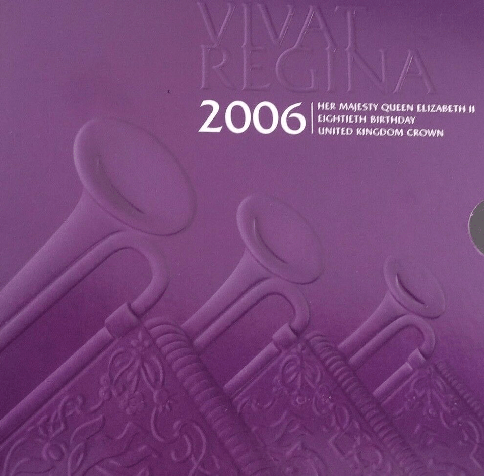 2006 Brilliant Uncirculated £5 Coin Presentation Pack Vivat Regina 80th - £5 BU PACK - Cambridgeshire Coins