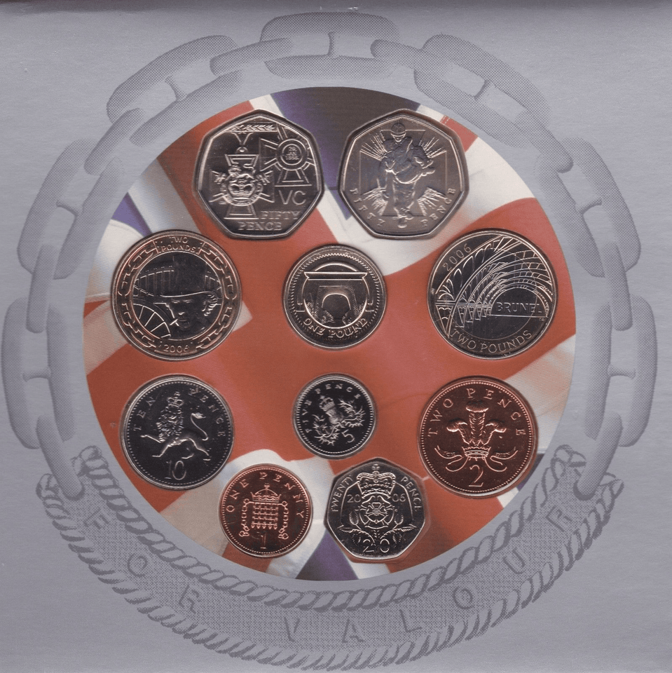 2006 BRILLIANT UNCIRCULATED COIN YEAR SET - Brilliant Uncirculated Year Sets - Cambridgeshire Coins