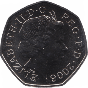 2006 FIFTY PENCE 50P BRILLIANT UNCIRCULATED VICTORIA SOLDIER BU - 50p BU - Cambridgeshire Coins