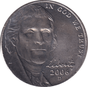 2006 FIVE CENTS USA - WORLD COINS - Cambridgeshire Coins