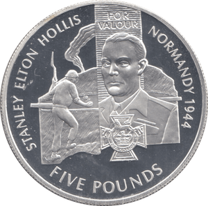 2006 SILVER ALDERNEY STANLEY ELTON HOLLIS FIVE POUNDS ( PROOF ) - SILVER WORLD COINS - Cambridgeshire Coins