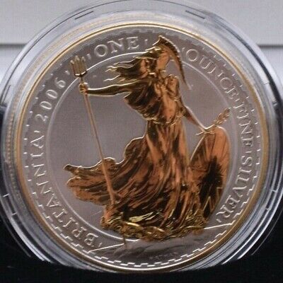 2006 Silver Proof Britannia Golden Silhouette 5 Coin £2 Set Box COA - Silver Proof - Cambridgeshire Coins