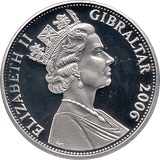 2006 SILVER PROOF GIBRALTAR COMMEMORATIVE COIN 5 POUNDS QUEEN ELIZABETH II 80TH BIRTHDAY REF 11 - SILVER PROOF COMMEMORATIVE - Cambridgeshire Coins
