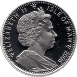 2006 SILVER PROOF ISLE OF MAN COMMEMORATIVE CROWN QUEEN ELIZABETH II 80TH BIRTHDAY REF 3 - SILVER PROOF COMMEMORATIVE - Cambridgeshire Coins