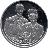 2006 SILVER PROOF LIBERIA COMMEMORATIVE COIN 10 DOLLARS QUEEN ELIZABETH II 80TH BIRTHDAY REF 36 - SILVER PROOF COMMEMORATIVE - Cambridgeshire Coins