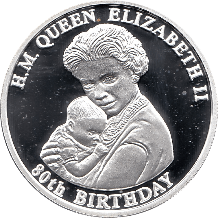 2006 SILVER PROOF MALAWI COMMEMORATIVE COIN 10 KWACHA QUEEN ELIZABETH II 80TH BIRTHDAY REF 22 - SILVER PROOF COMMEMORATIVE - Cambridgeshire Coins
