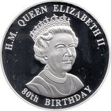 2006 SILVER PROOF MALAWI COMMEMORATIVE COIN 10 KWACHA QUEEN ELIZABETH II 80TH BIRTHDAY REF 24 - SILVER PROOF COMMEMORATIVE - Cambridgeshire Coins