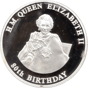 2006 SILVER PROOF MALAWI COMMEMORATIVE COIN 20 KWACHA QUEEN ELIZABETH II 80TH BIRTHDAY REF 4 - SILVER PROOF COMMEMORATIVE - Cambridgeshire Coins