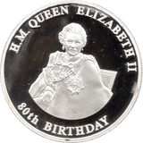 2006 SILVER PROOF MALAWI COMMEMORATIVE COIN 20 KWACHA QUEEN ELIZABETH II 80TH BIRTHDAY REF 4 - SILVER PROOF COMMEMORATIVE - Cambridgeshire Coins