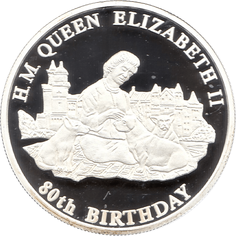 2006 SILVER PROOF MALAWI COMMEMORATIVE COIN 20 KWACHA QUEEN ELIZABETH II 80TH BIRTHDAY REF 9 - SILVER PROOF COMMEMORATIVE - Cambridgeshire Coins