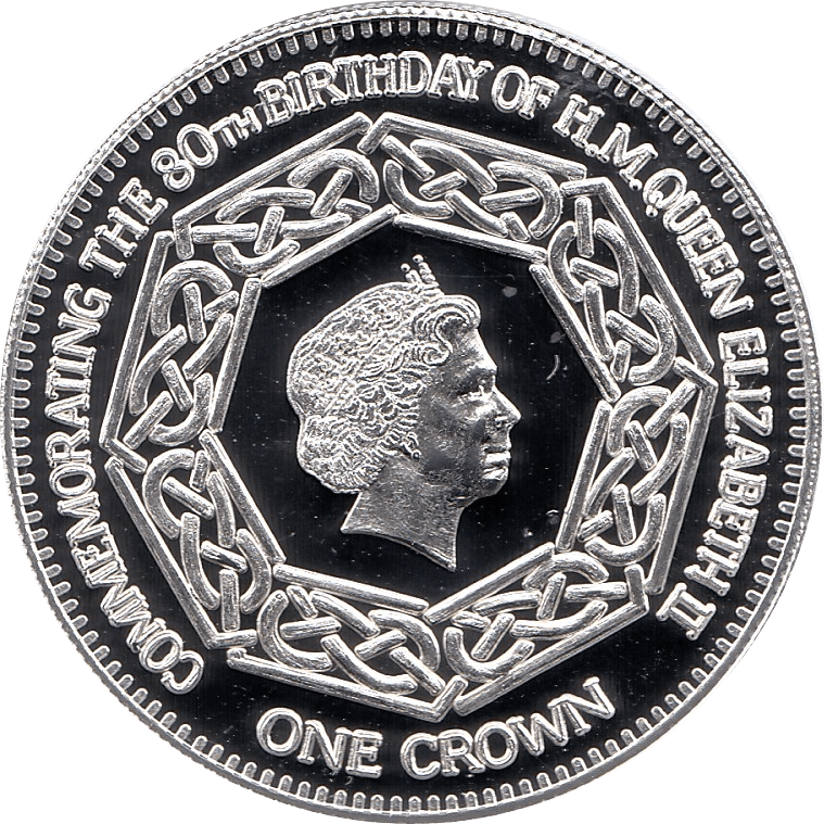 2006 SILVER PROOF NIGHTINGALE ISLAND COMMEMORATIVE COIN 5 POUNDS QUEEN ELIZABETH II 80TH BIRTHDAY REF 12 - SILVER PROOF COMMEMORATIVE - Cambridgeshire Coins