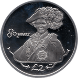 2006 SILVER PROOF SANDWICH ISLANDS COMMEMORATIVE COIN 2 POUNDS QUEEN ELIZABETH II 80TH BIRTHDAY 17 - SILVER PROOF COMMEMORATIVE - Cambridgeshire Coins