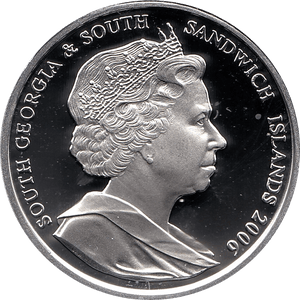 2006 SILVER PROOF SANDWICH ISLANDS COMMEMORATIVE COIN 2 POUNDS QUEEN ELIZABETH II 80TH BIRTHDAY REF 16 - SILVER PROOF COMMEMORATIVE - Cambridgeshire Coins