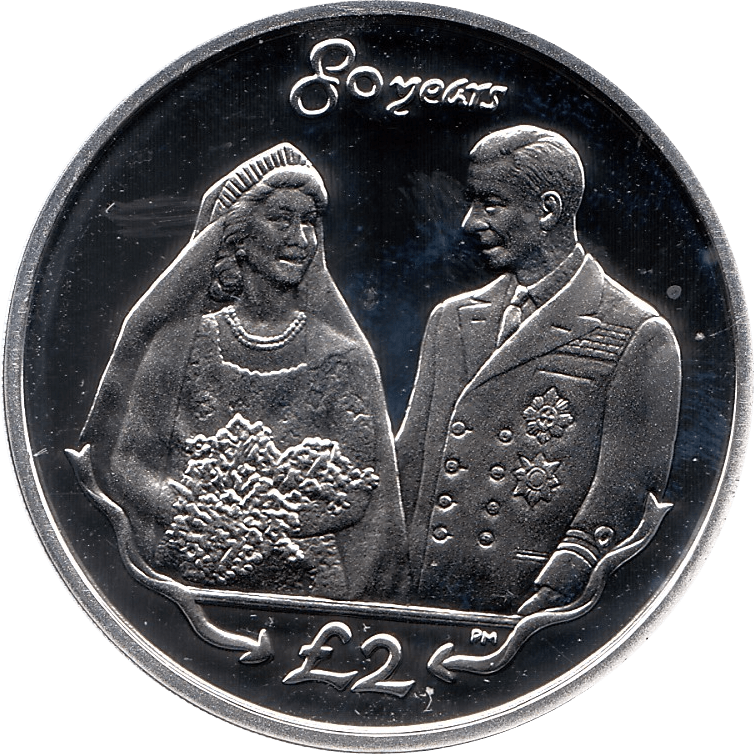 2006 SILVER PROOF SANDWICH ISLANDS COMMEMORATIVE COIN 2 POUNDS QUEEN ELIZABETH II 80TH BIRTHDAY REF 18 - SILVER PROOF COMMEMORATIVE - Cambridgeshire Coins