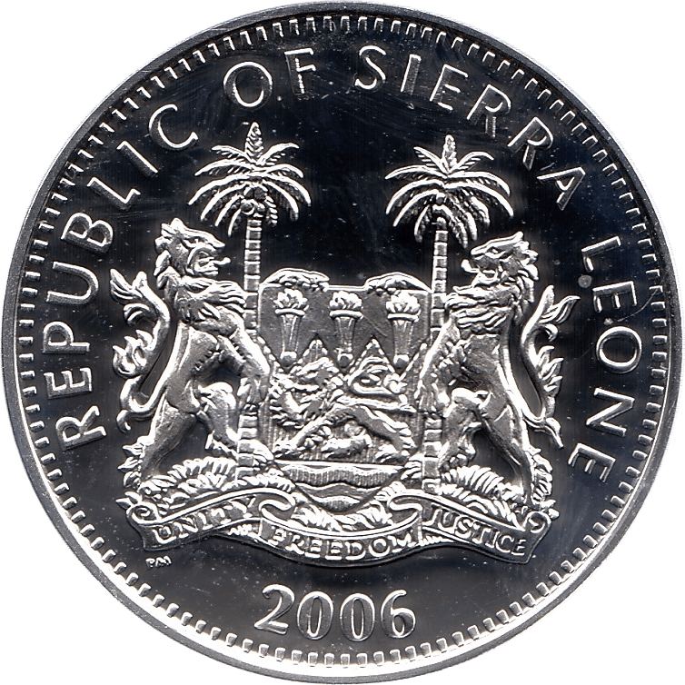 2006 SILVER PROOF SIERRA LEONE COMMEMORATIVE COIN 10 DOLLARS QUEEN ELIZABETH II 80TH BIRTHDAY REF 32 - SILVER PROOF COMMEMORATIVE - Cambridgeshire Coins