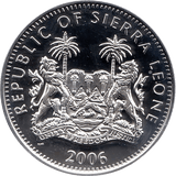 2006 SILVER PROOF SIERRA LEONE COMMEMORATIVE COIN 10 DOLLARS QUEEN ELIZABETH II 80TH BIRTHDAY REF 32 - SILVER PROOF COMMEMORATIVE - Cambridgeshire Coins