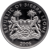 2006 SILVER PROOF SIERRA LEONE COMMEMORATIVE COIN 10 DOLLARS QUEEN ELIZABETH II 80TH BIRTHDAY REF 34 - SILVER PROOF COMMEMORATIVE - Cambridgeshire Coins