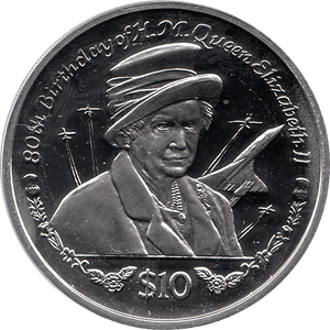 2006 SILVER PROOF SIERRA LEONE COMMEMORATIVE COIN 10 DOLLARS QUEEN ELIZABETH II 80TH BIRTHDAY REF 35 - SILVER PROOF COMMEMORATIVE - Cambridgeshire Coins