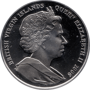 2006 SILVER PROOF VIRGIN ISLANDS COMMEMORATIVE COIN 10 DOLLARS QUEEN ELIZABETH II 80TH BIRTHDAY REF 20 - SILVER PROOF COMMEMORATIVE - Cambridgeshire Coins