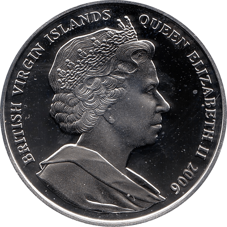 2006 SILVER PROOF VIRGIN ISLANDS COMMEMORATIVE COIN 10 DOLLARS QUEEN ELIZABETH II 80TH BIRTHDAY REF 20 - SILVER PROOF COMMEMORATIVE - Cambridgeshire Coins