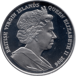 2006 SILVER PROOF VIRGIN ISLANDS COMMEMORATIVE COIN 10 DOLLARS QUEEN ELIZABETH II 80TH BIRTHDAY REF 21 - SILVER PROOF COMMEMORATIVE - Cambridgeshire Coins