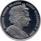 2006 SILVER PROOF VIRGIN ISLANDS COMMEMORATIVE COIN 10 DOLLARS QUEEN ELIZABETH II 80TH BIRTHDAY REF 21 - SILVER PROOF COMMEMORATIVE - Cambridgeshire Coins