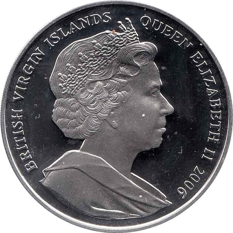 2006 SILVER PROOF VIRGIN ISLANDS COMMEMORATIVE COIN 10 DOLLARS QUEEN ELIZABETH II 80TH BIRTHDAY REF 23 - SILVER PROOF COMMEMORATIVE - Cambridgeshire Coins