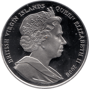 2006 SILVER PROOF VIRGIN ISLANDS COMMEMORATIVE COIN 10 DOLLARS QUEEN ELIZABETH II 80TH BIRTHDAY REF 28 - SILVER PROOF COMMEMORATIVE - Cambridgeshire Coins