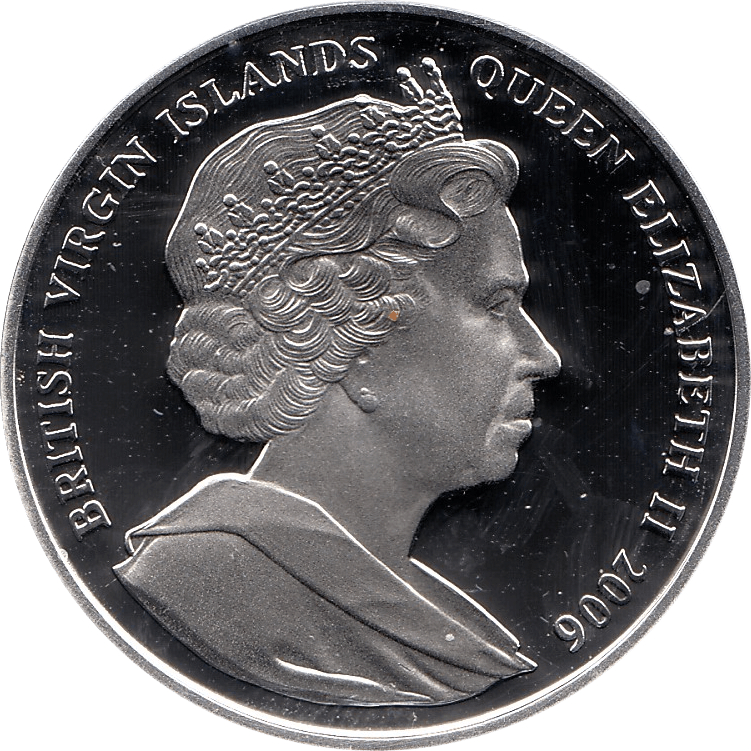 2006 SILVER PROOF VIRGIN ISLANDS COMMEMORATIVE COIN 10 DOLLARS QUEEN ELIZABETH II 80TH BIRTHDAY REF 28 - SILVER PROOF COMMEMORATIVE - Cambridgeshire Coins